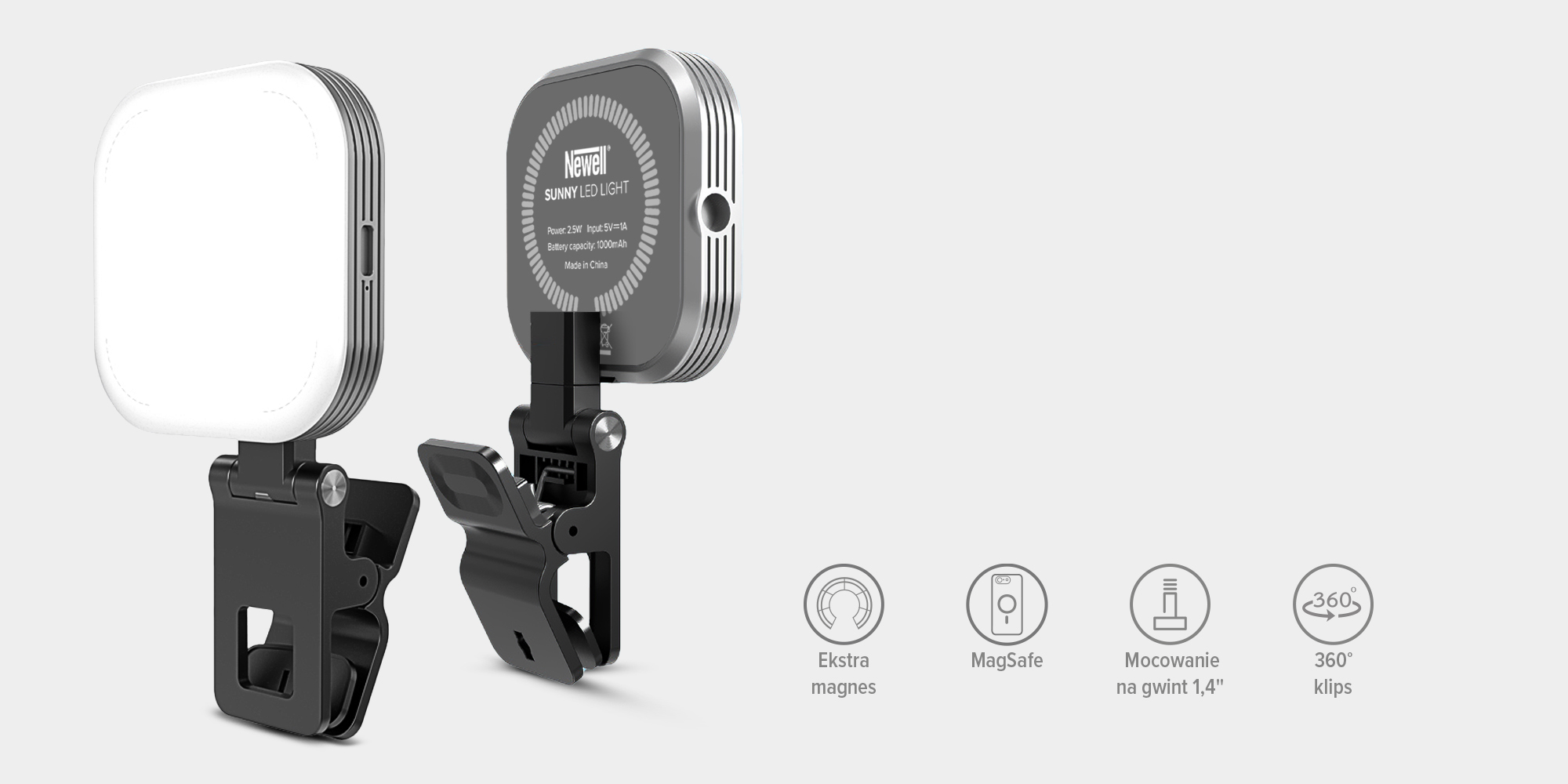 Lampka LED Newell Sunny do smartfona